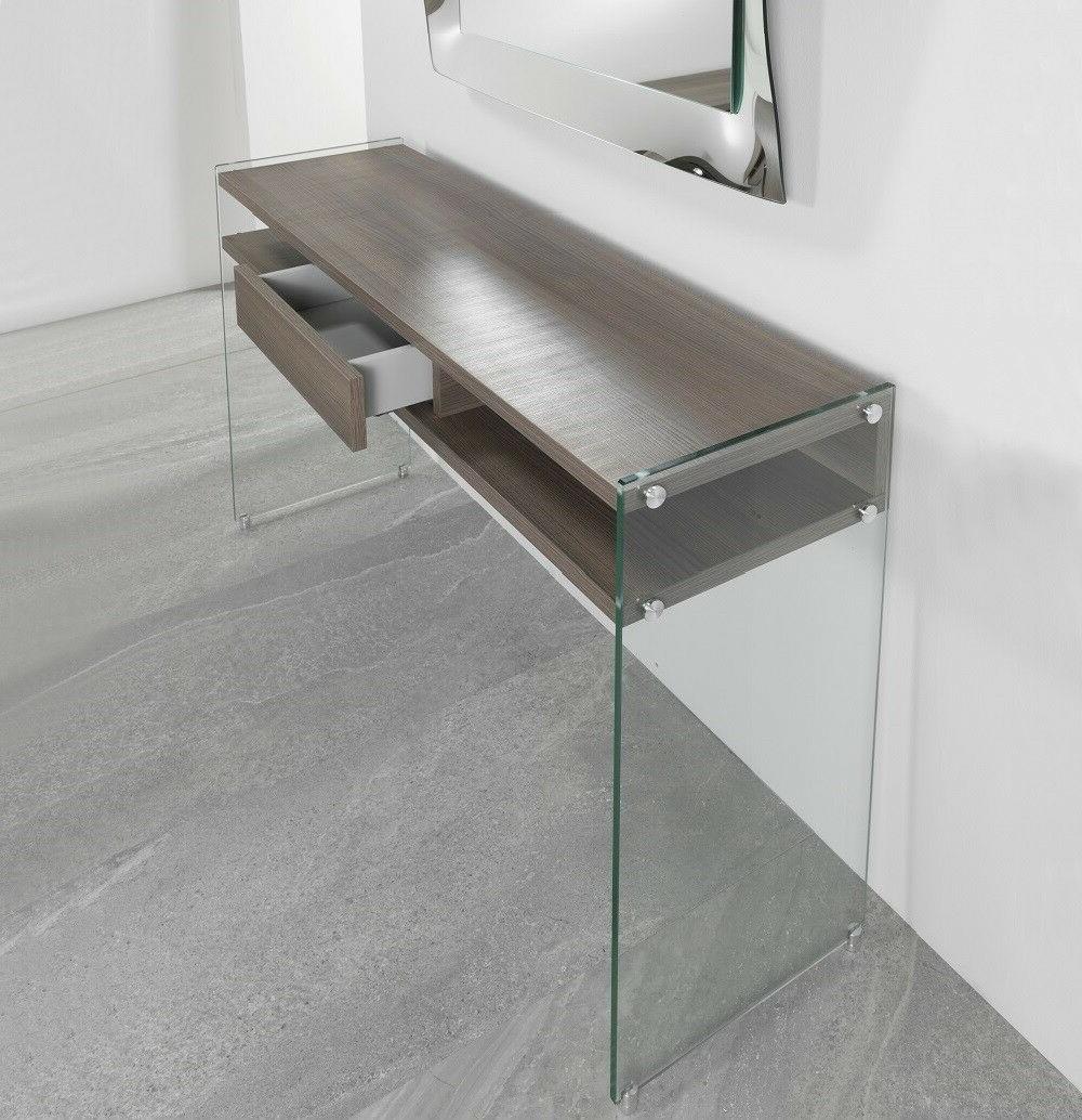 consolle in vetro temperato maya top e