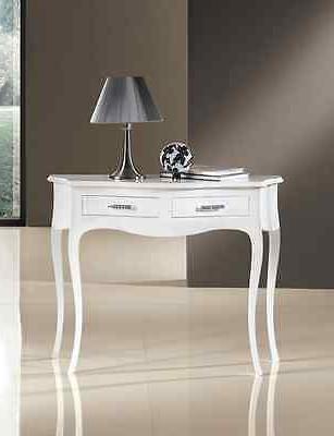 consolle ingresso bianca laccata pioppo massello 2