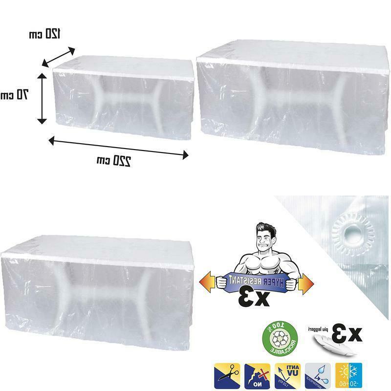 copertura per tavoli da esterno rettangolare 220x120x70