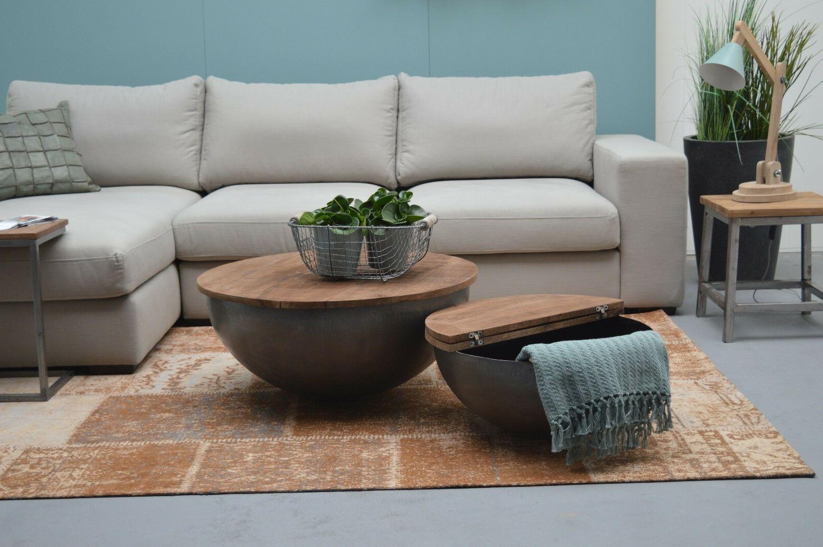 design tavolino legno di mango suzan metallo