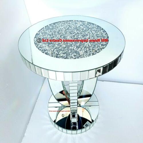 diamante frantumare cristallo scintillante argento mirroring