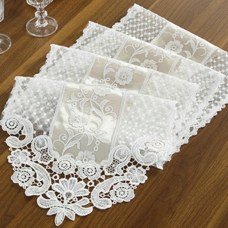 fai da te ricamo pizzo runner tavolo