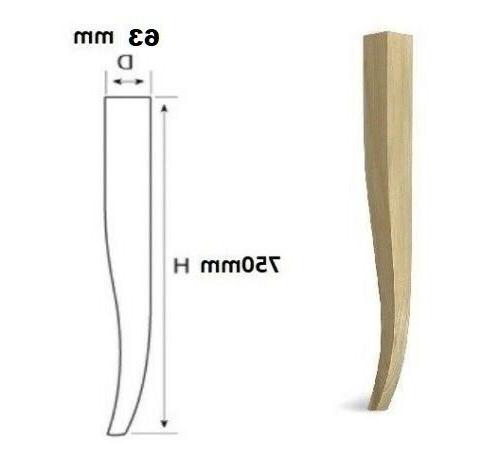 gamba gambe legno faggio sciabola per tavolo
