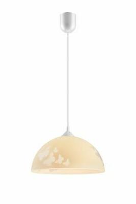 giallo lampada da cucina farfalle vetro schermo