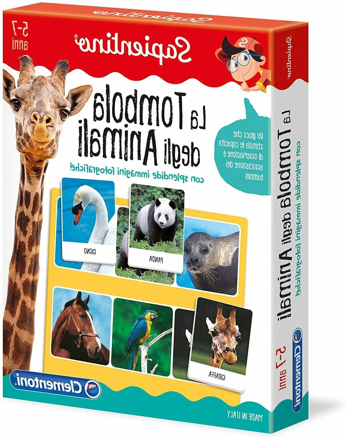 gioco da tavolo tessere illustrate la tombola