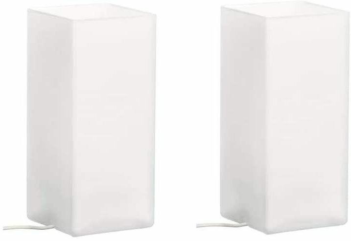 grono 2 x lampada da tavolo vetro