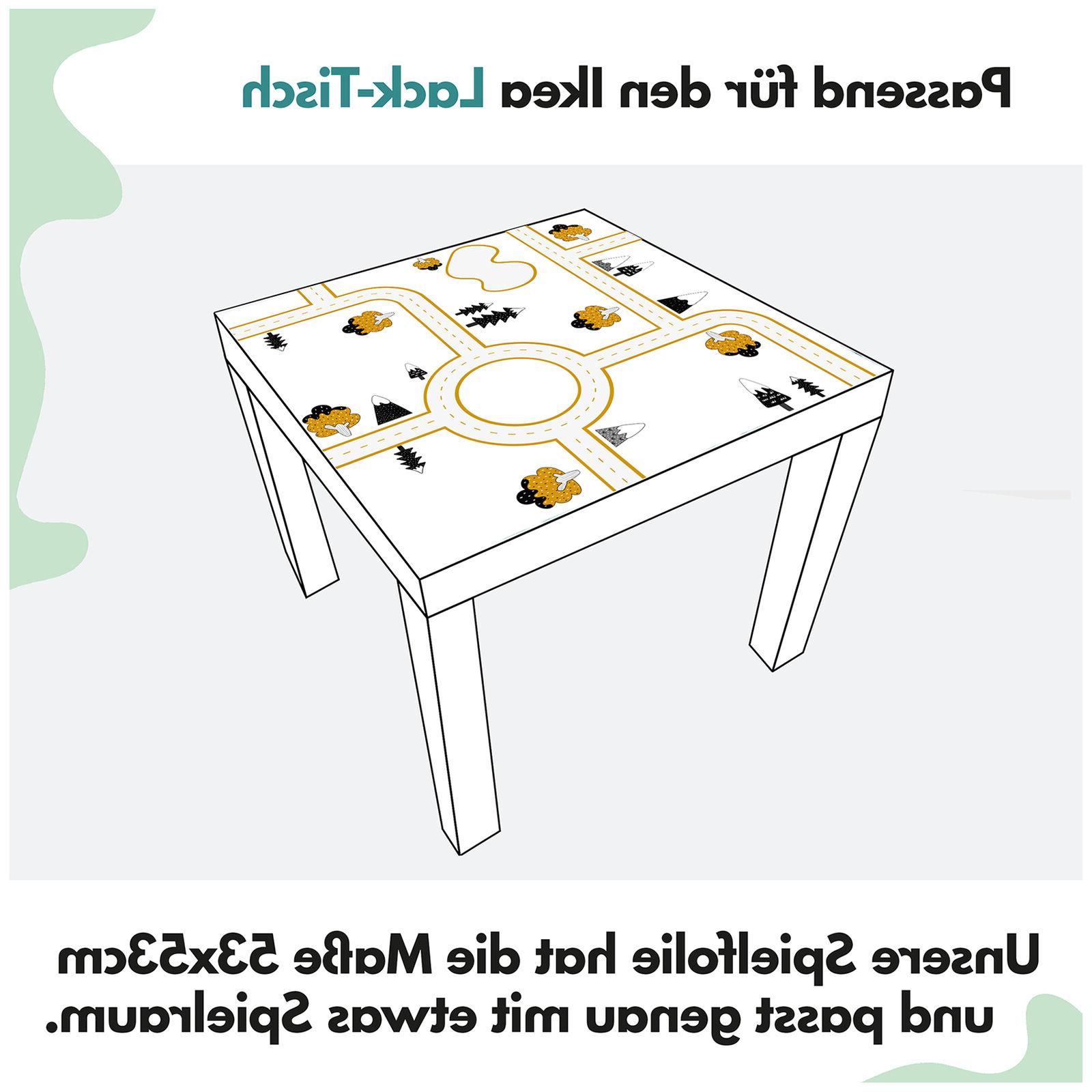 ikea lacca tavolo adesivo giallo senape 53x53cm