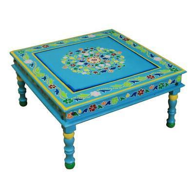 it tavolino basso dipinto colore celeste 60x30x60