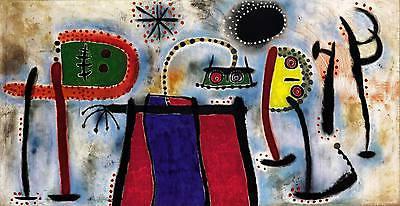 joan miro painting peinture stampa su tela
