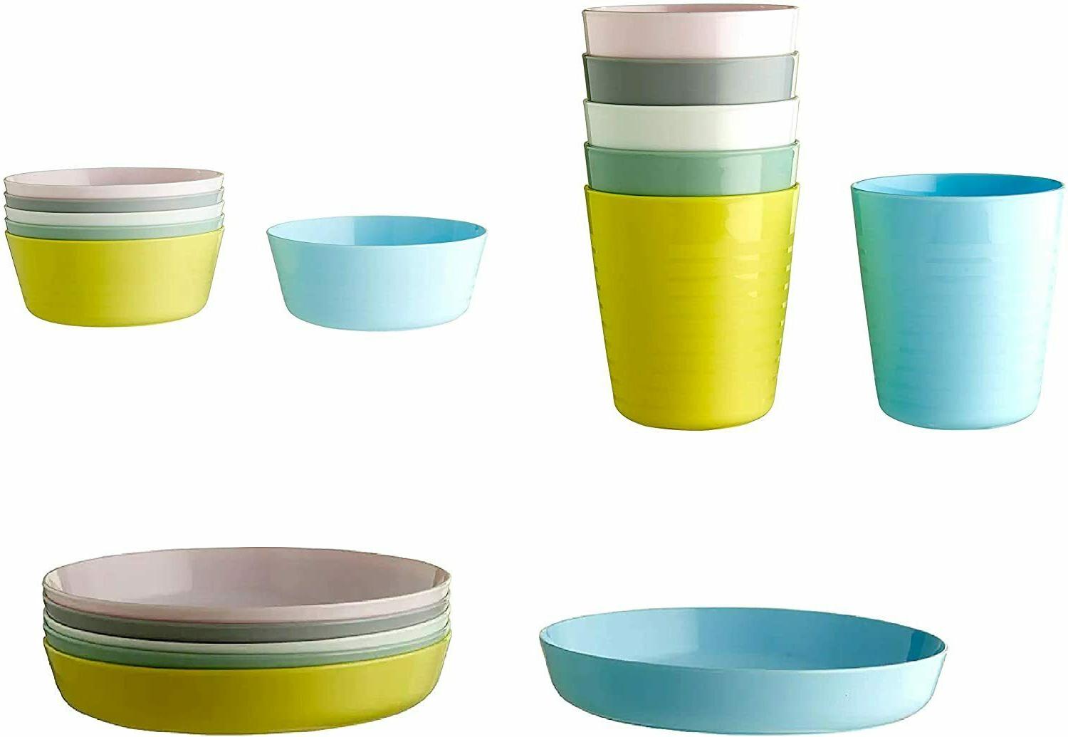 kalas set da tavola in plastica per