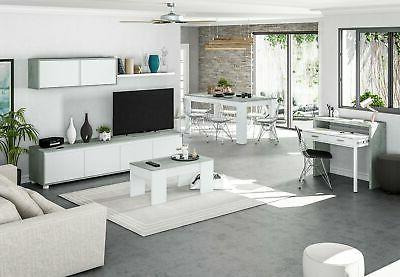 kit tavolo caffe elev 50x100x45h bianco cemen