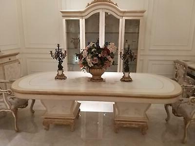 koniglicher tavolo da pranzo legno barocco rococo