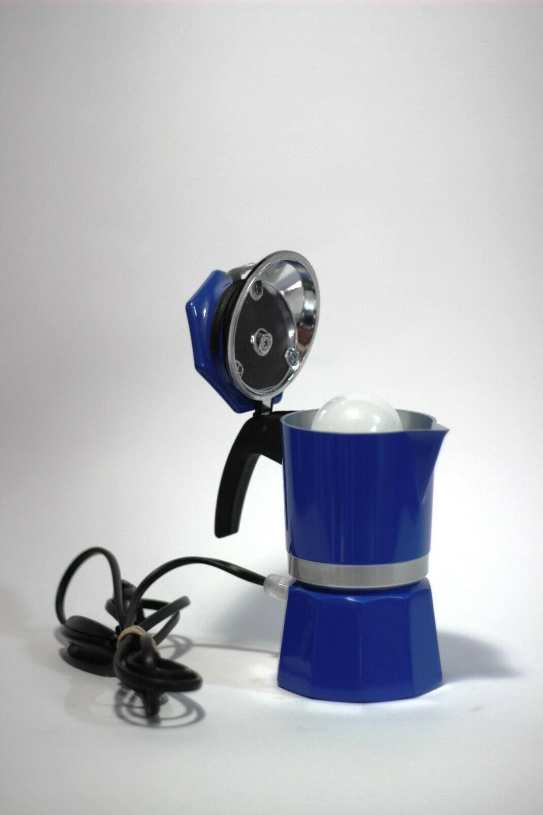 lampada artigianale lampada da tavolo lampada caffettiera