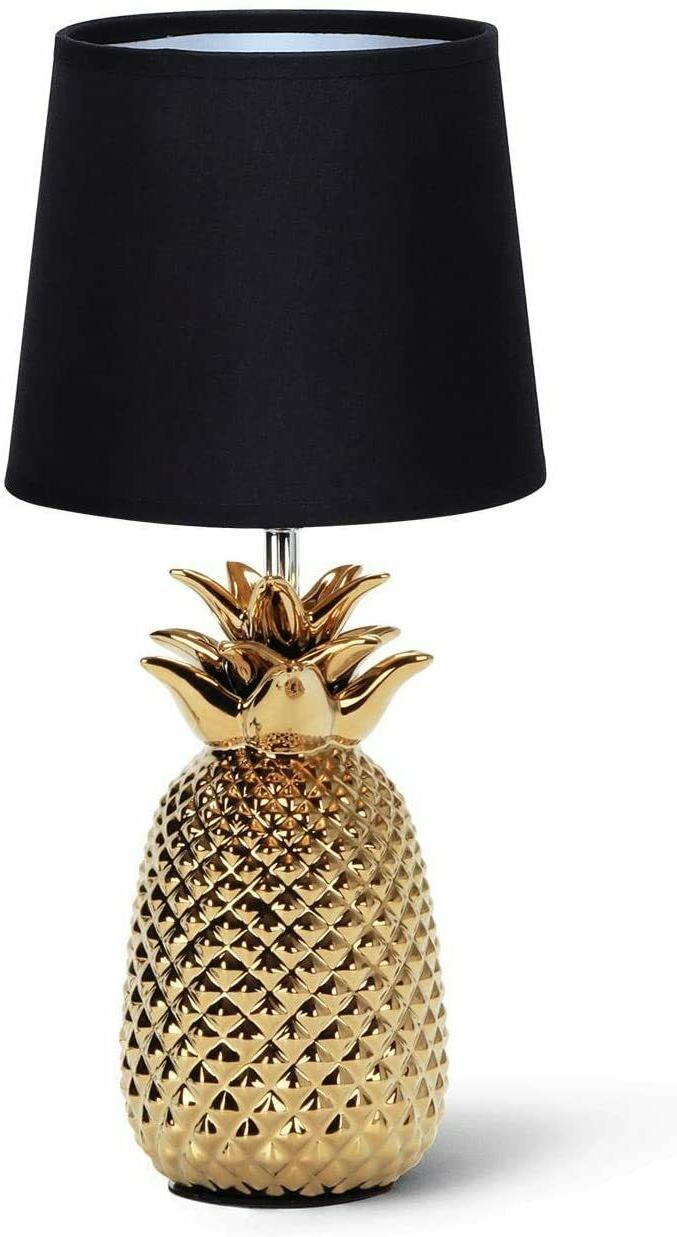 lampada da tavolo abat jour e14 ananas