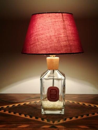 lampada da tavolo bottiglia parfum personalizzata e