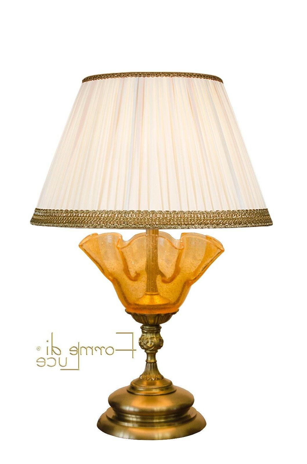 lampada da tavolo classica vetro murano e