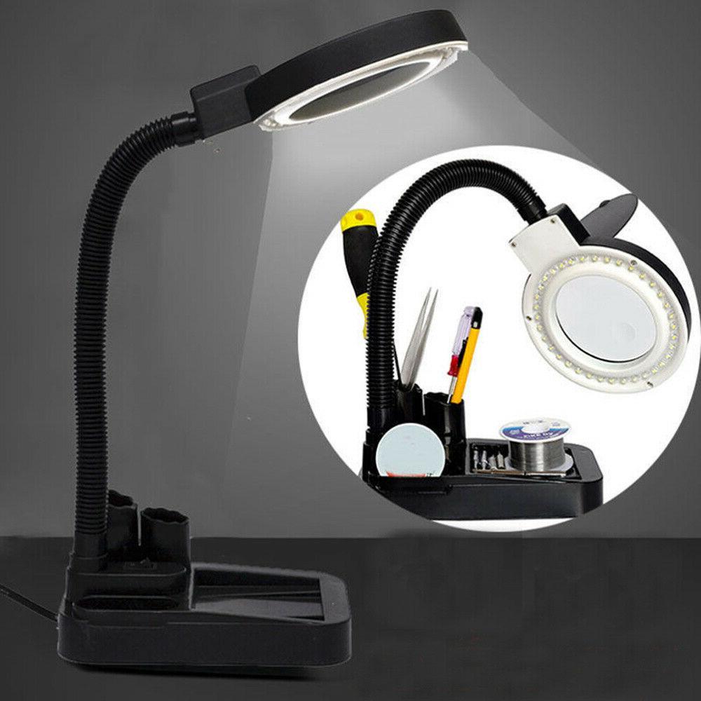 lente di ingrandimento da tavolo con luce