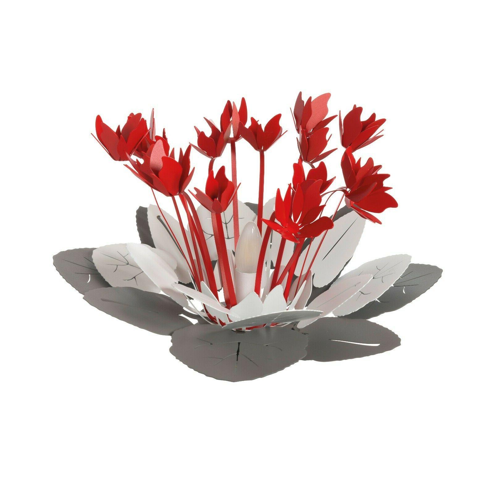 lampada da tavolo floreale ciclamino design moderno