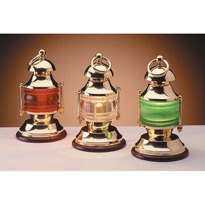 lampada da tavolo in ottone giallo lucido