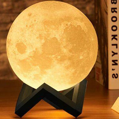 lampada da tavolo luna 18cm luce led