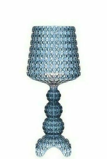 lampada da tavolo mini kabuki colore azzurro