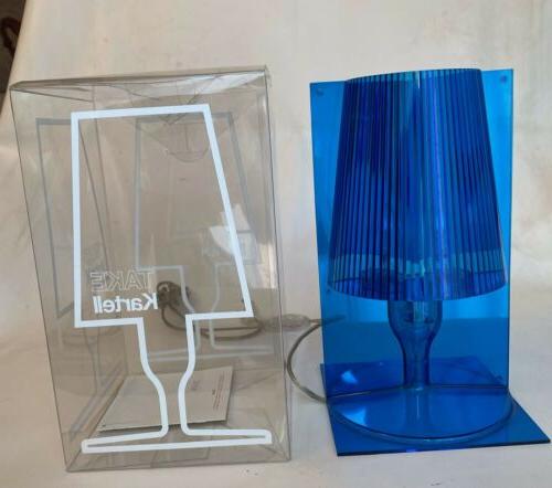 lampada da tavolo modello take blu plastica