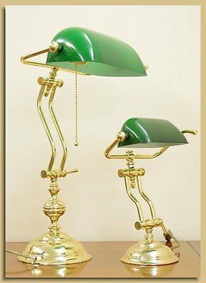 lampada da tavolo ottone ministeriale piccola art