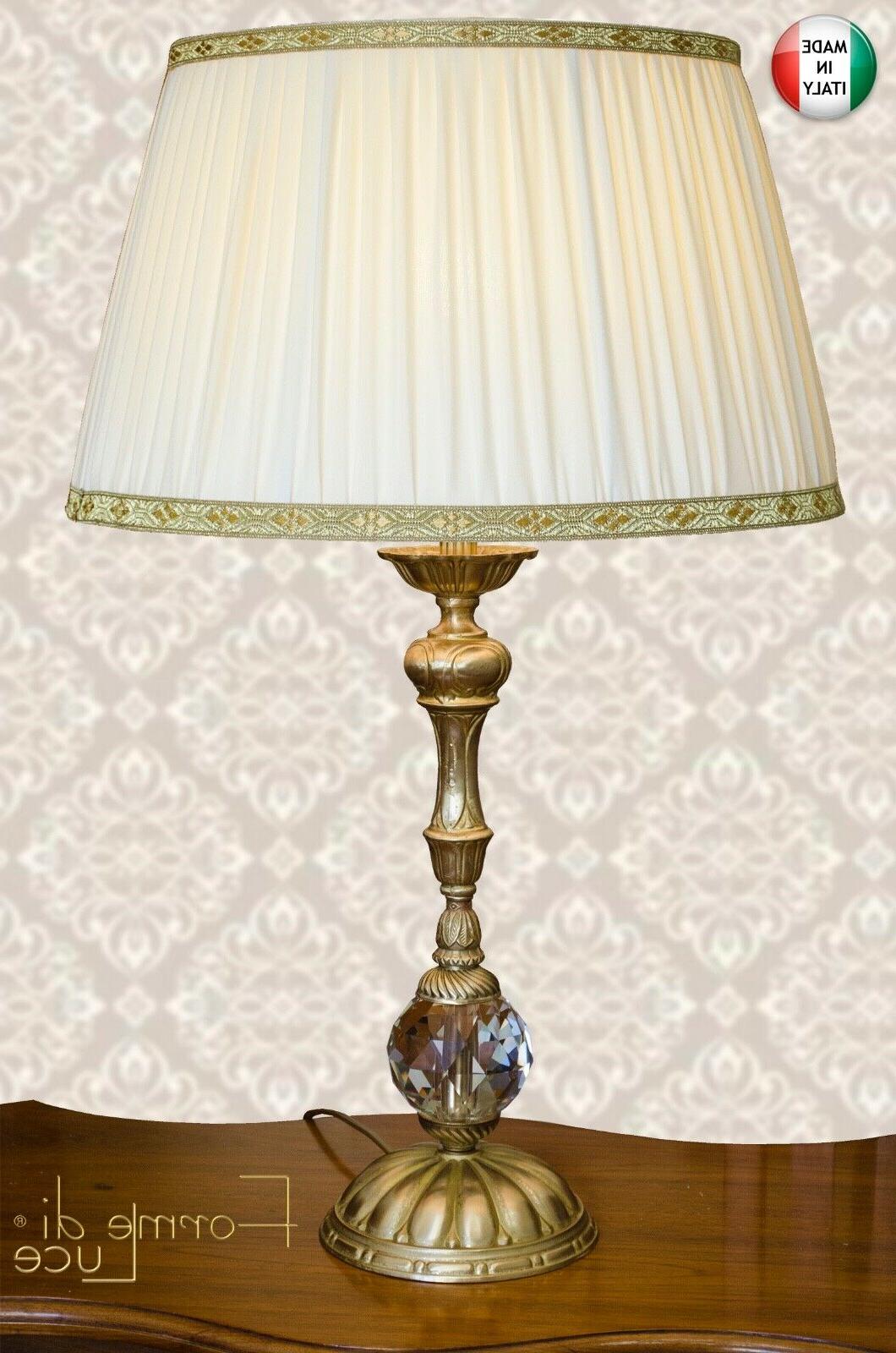 lampada da tavolo salotto in cristallo e