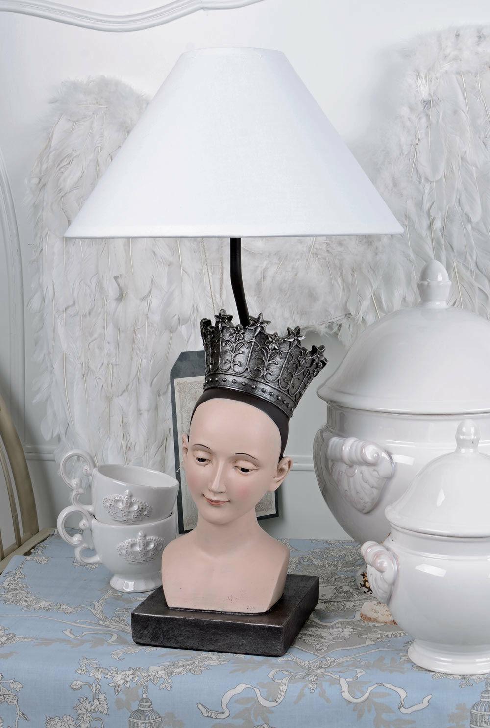 lampada da tavolo shabby chic luce busto