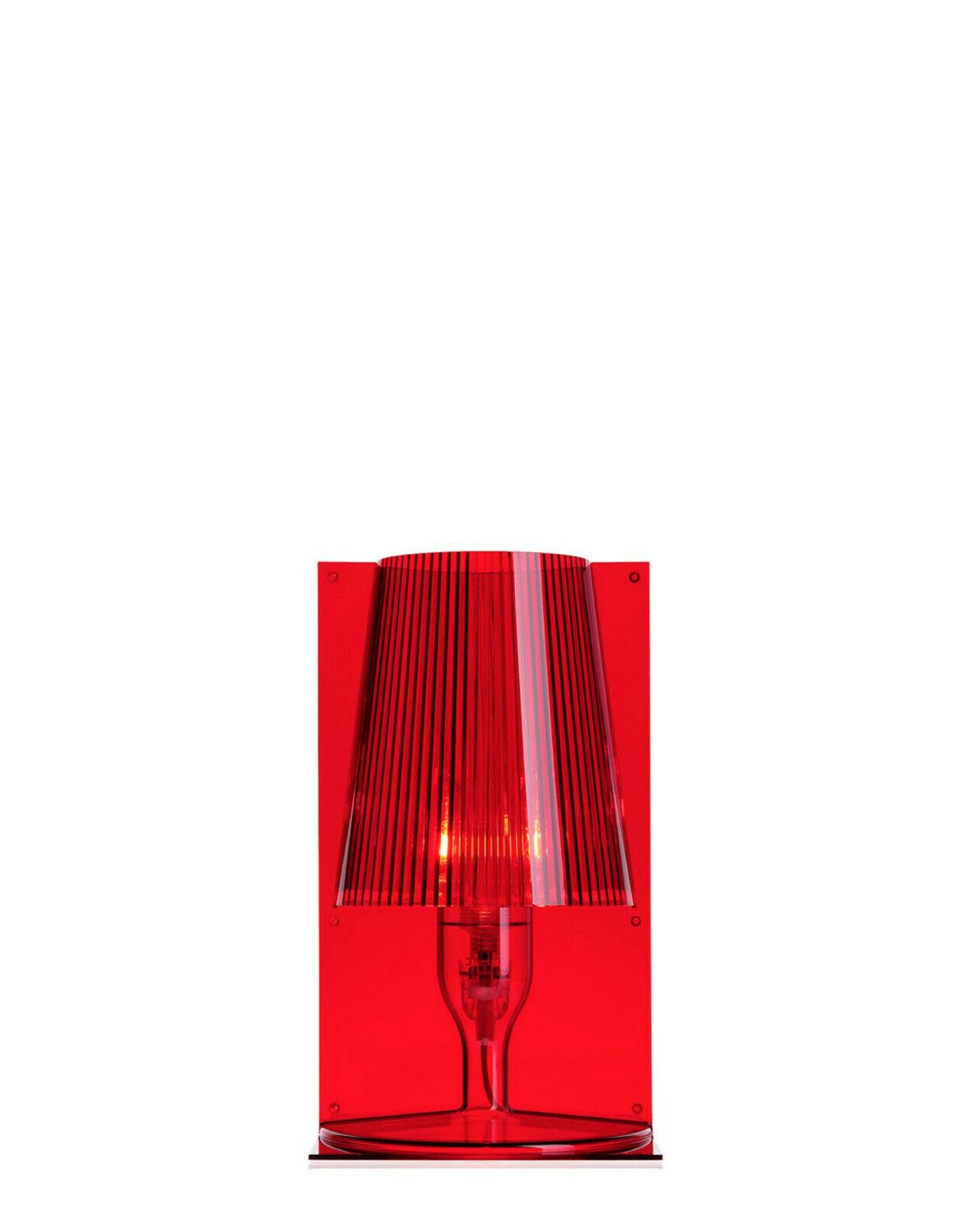 lampada da tavolo take in policarbonato trasparente