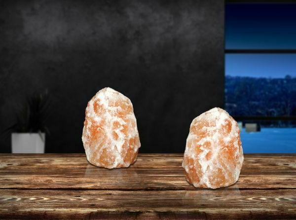 lampada tavolo blocco di sale cristallizzato stone