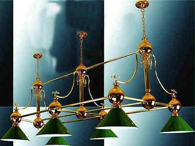 lampadario piscina snooker tavolo da pranzo ottone