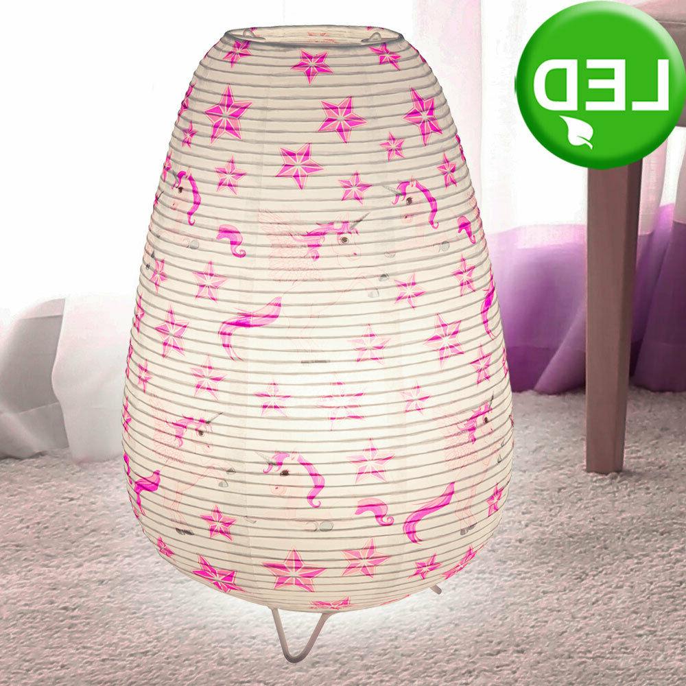 led bambina lampada da tavolo unicorno design