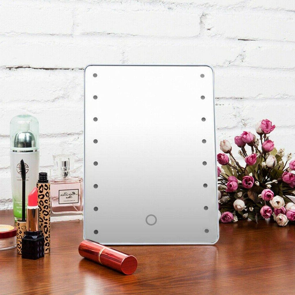 led specchio trucco con luci large mirror