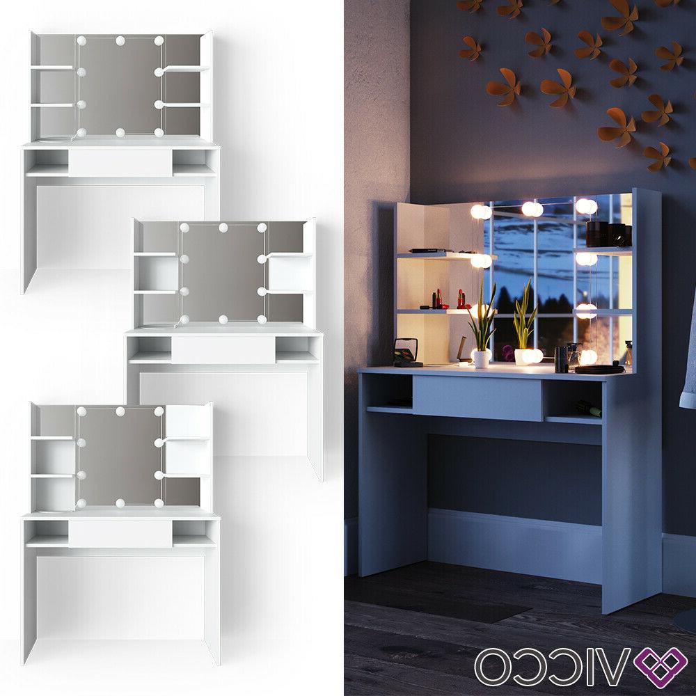 led toeletta da trucco daenerys bianco toilette