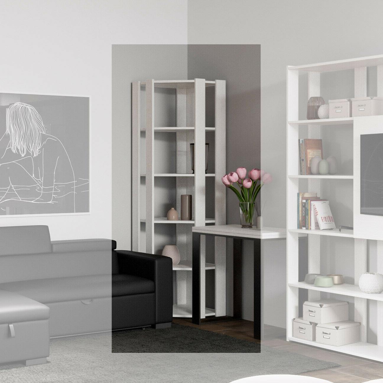 libreria angolo 90 in legno kato b