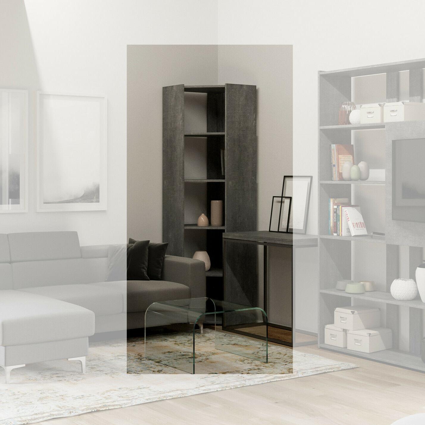 libreria angolo 90 in legno kato small