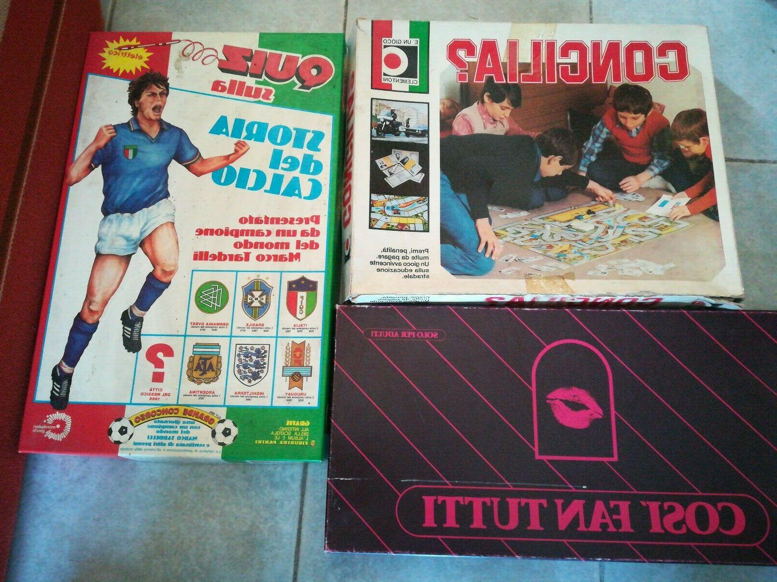 lotto di 3 giochi da tavolo vintage
