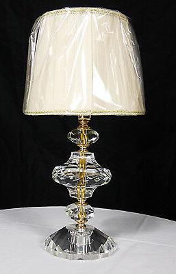 lume lampada da tavolo importante cristallo vetro