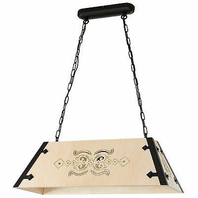 lungo lampada a sospensione legno metallo tavolo
