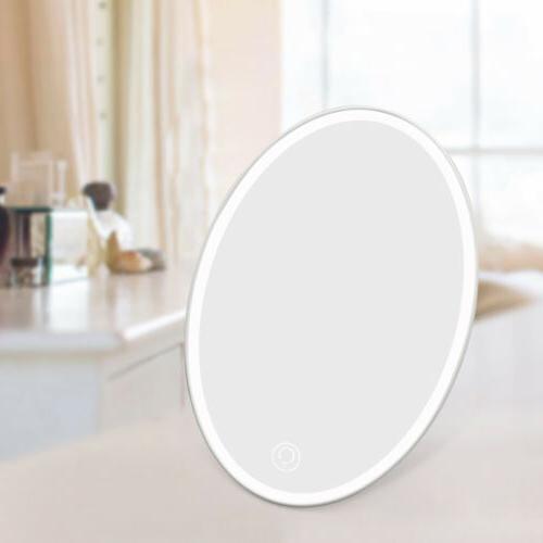 make up specchio cosmetico con luce pieghevole