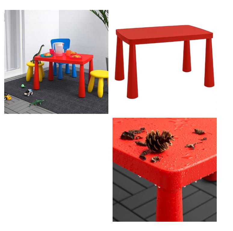 mammut tavolo per bambini cameretta dei rosso