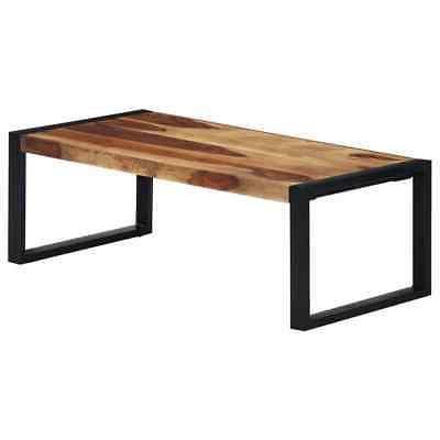 massello di sheesham tavolino da caffe industriale