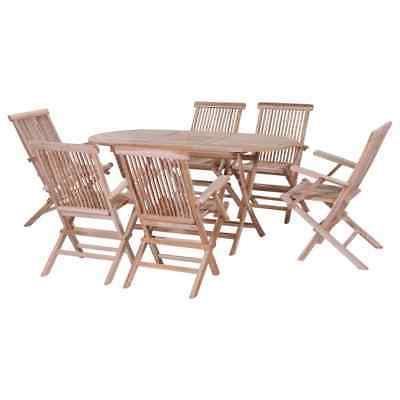 massello di teak set da pranzo pieghevole