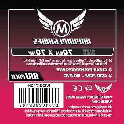 mayday 100 card sleeves 70x70 bustine protettive