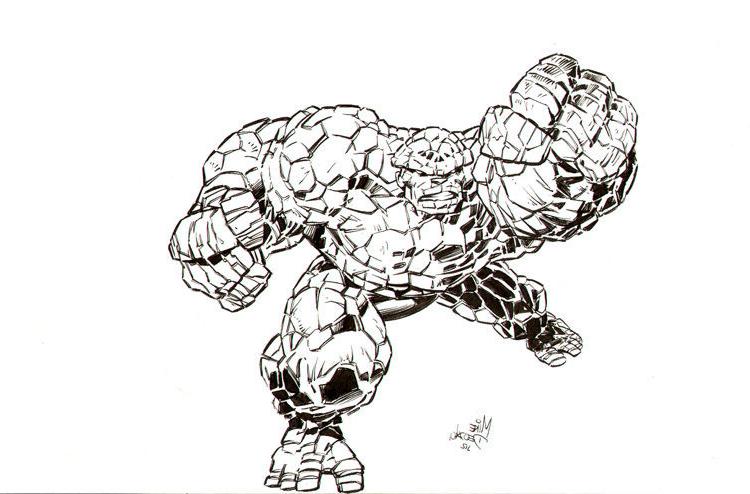 mike deodato tavola originale fantastic four