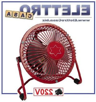 mini ventilatore moderno 220v alluminio da tavolo