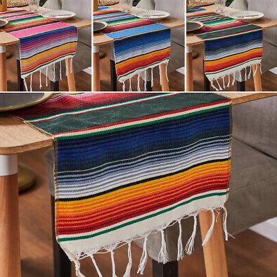 moderno messicano serape runner da tavolo casa