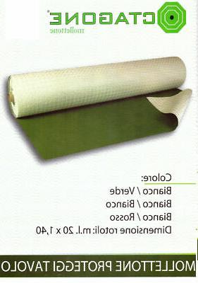 mollettone tovaglia panno rosso verde gommato tavolo
