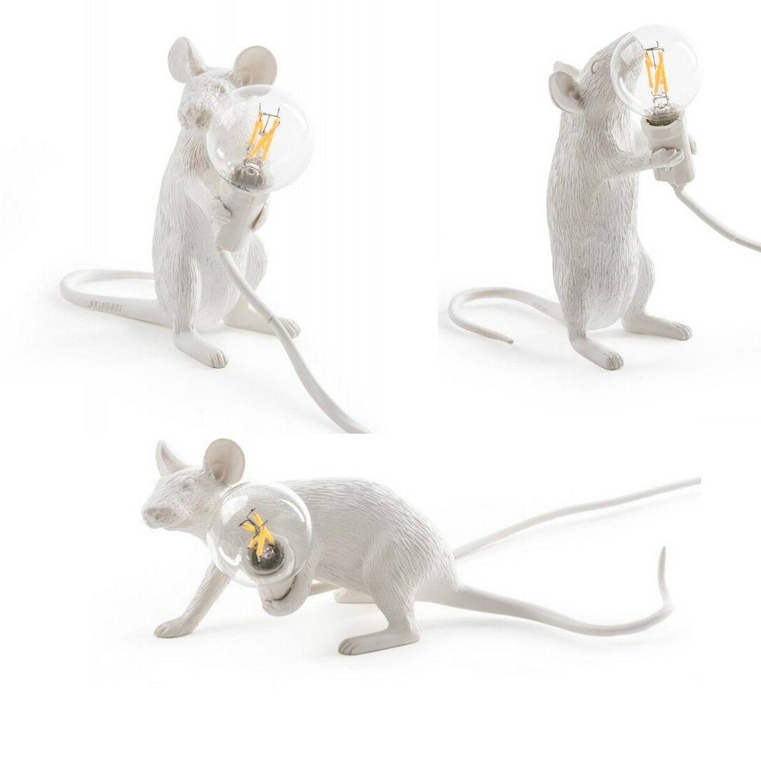 mouse lamp bianca lampada da tavolo topo